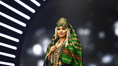 كوثر بنحليمة بالقفطان المغربي في مسابقة ملكة جمال الكون