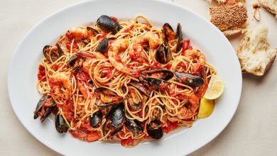 شهيوات لالة فاطمة … عجائن spaghettiبفواكه البحر