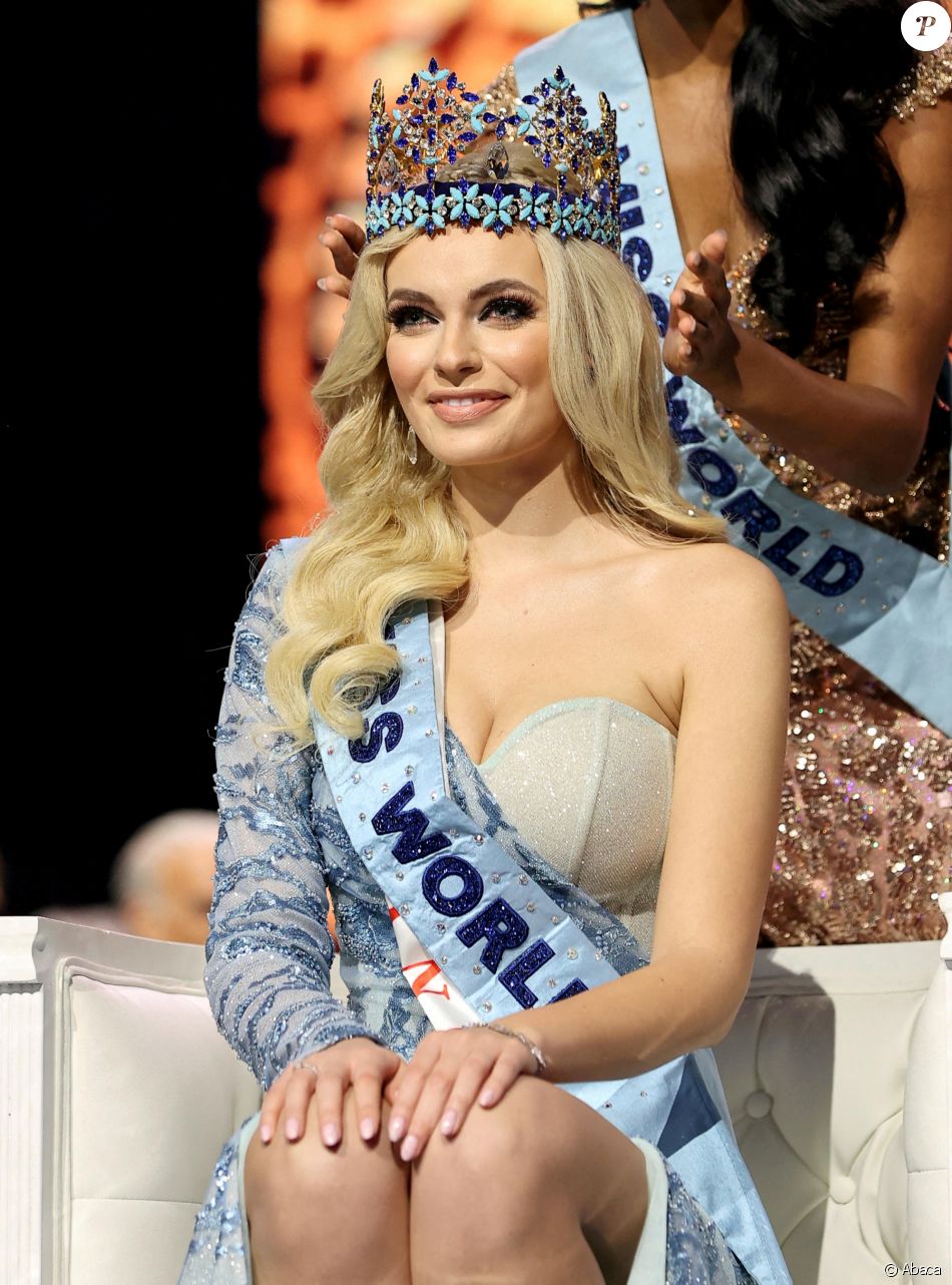 Karolina Biewleska from Poland, who has been crowned as The 70th Miss  World. Puerto Rico in March 17, 2022. Forty semi-finalists were back in  Puerto Rico after - Purepeople