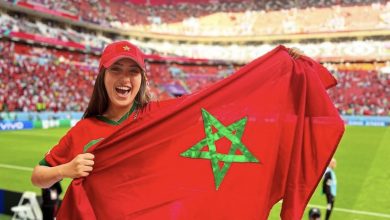 نجمات مغربيات شجعن المنتخب الوطني المغربي من قطر