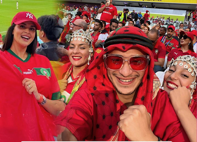 مشاهير احتفلوا بفوز المنتخب المغربي على نظيره البلجيكي