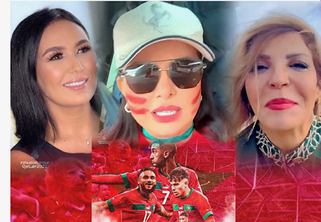 فنانات يواصلن دعم المنتخب الوطني المغربي في مونديال قطر